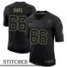 NY Giants #66 Brad Bars Black Salute to Service Jersey