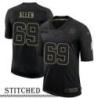 NY Giants #69 Derek Allen Black Salute to Service Jersey