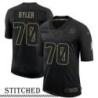 NY Giants #70 Joseph Byler Black Salute to Service Jersey