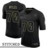 NY Giants #70 Toby Myles Black Salute to Service Jersey