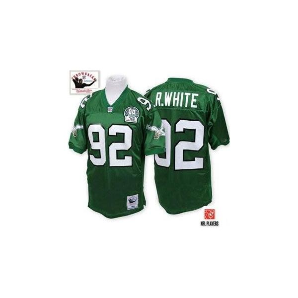 Reggie White Philadelphia Football Jersey - Philadelphia #92 Football Jersey(Green Throwback)