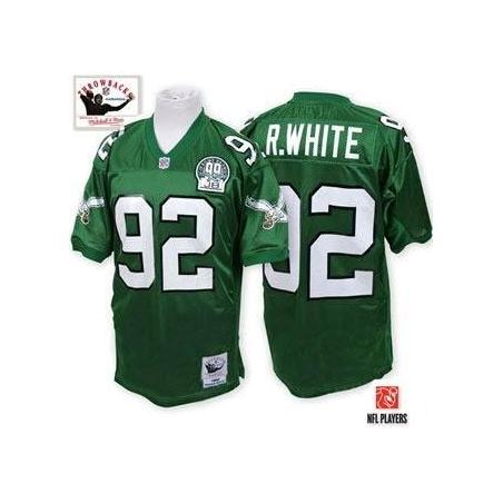 Reggie White Philadelphia Football Jersey - Philadelphia #92 Football Jersey(Green Throwback)