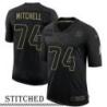 NY Giants #74 Russell Mitchell Black Salute to Service Jersey