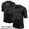 NY Giants #76 Brandon Winey Black Salute to Service Jersey