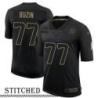 NY Giants #77 Rich Buzin Black Salute to Service Jersey