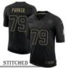 NY Giants #79 Jeremiah Parker Black Salute to Service Jersey