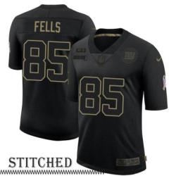 NY Giants #85 Daniel Fells Black Salute to Service Jersey