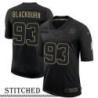 NY Giants #93 Chase Blackburn Black Salute to Service Jersey