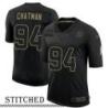 NY Giants #94 Elijah Chatman Black Salute to Service Jersey