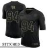 NY Giants #94 Tomon Fox Black Salute to Service Jersey