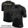 NY Giants #94 Dalvin Tomlinson Black Salute to Service Jersey