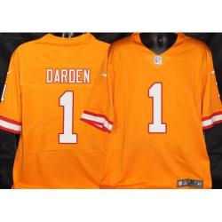 Buccaneers #1 Jaelon Darden Orange Football Jersey Stitched