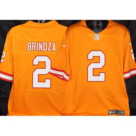 Buccaneers #2 Kyle Brindza Orange Football Jersey Stitched