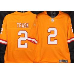 Buccaneers #2 Kyle Trask Orange Football Jersey Stitched