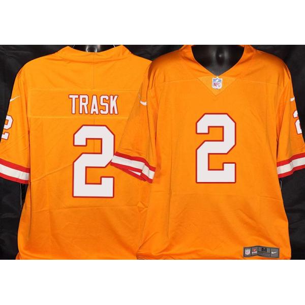 Buccaneers #2 Kyle Trask Orange Football Jersey Stitched