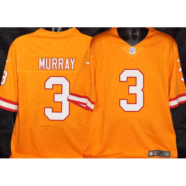 Buccaneers #3 Eddie Murray Orange Football Jersey Stitched