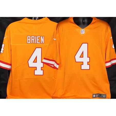 Buccaneers #4 Doug Brien Orange Football Jersey Stitched