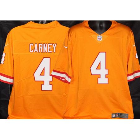 Buccaneers #4 John Carney Orange Football Jersey Stitched