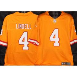 Buccaneers #4 Rian Lindell Orange Football Jersey Stitched