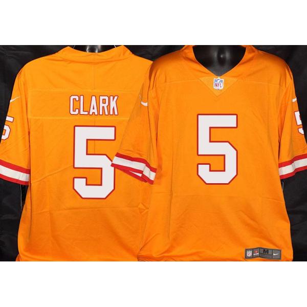 Buccaneers #5 Brian Clark Orange Football Jersey Stitched