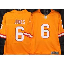 Buccaneers #6 Julio Jones Orange Football Jersey Stitched