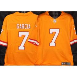 Buccaneers #7 Jeff Garcia Orange Football Jersey Stitched