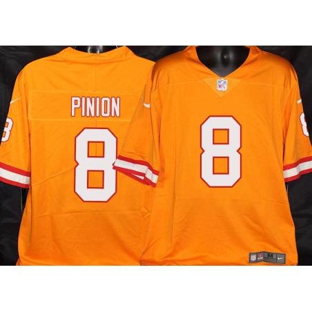 Buccaneers #8 Bradley Pinion Orange Football Jersey Stitched