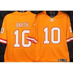 Buccaneers #10 Connor Barth Orange Football Jersey Stitched