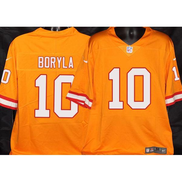 Buccaneers #10 Mike Boryla Orange Football Jersey Stitched