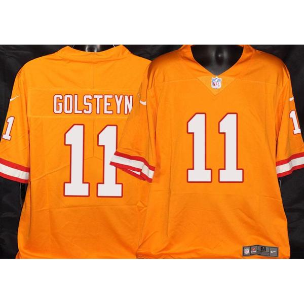 Buccaneers #11 Jerry Golsteyn Orange Football Jersey Stitched