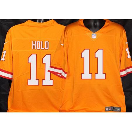 Buccaneers #11 Mike Hold Orange Football Jersey Stitched