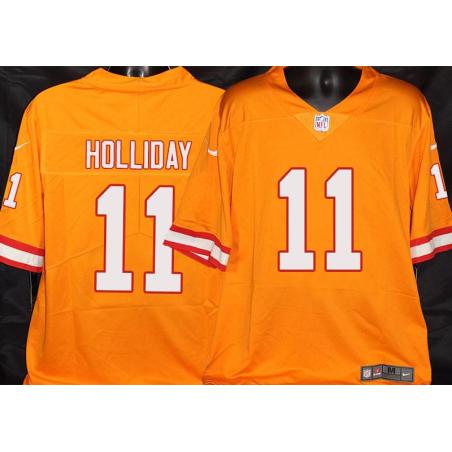 Buccaneers #11 Trindon Holliday Orange Football Jersey Stitched