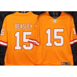 Buccaneers #15 Cole Beasley Orange Football Jersey Stitched