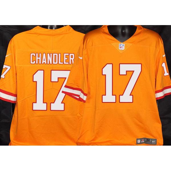 Buccaneers #17 Chris Chandler Orange Football Jersey Stitched