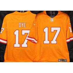 Buccaneers #17 Donteea Dye Orange Football Jersey Stitched