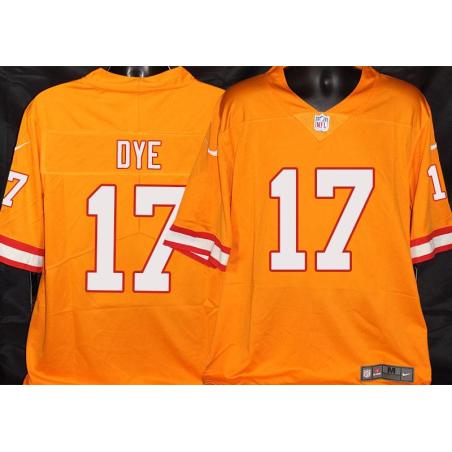 Buccaneers #17 Donteea Dye Orange Football Jersey Stitched