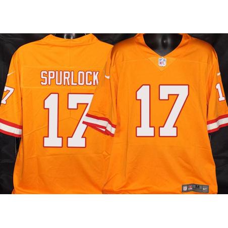 Buccaneers #17 Micheal Spurlock Orange Football Jersey Stitched