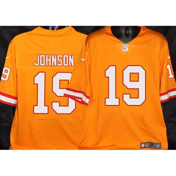 Buccaneers #19 Kameron Johnson Orange Football Jersey Stitched