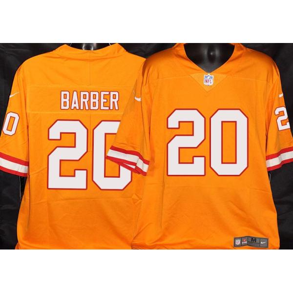 Buccaneers #20 Ronde Barber Orange Football Jersey Stitched