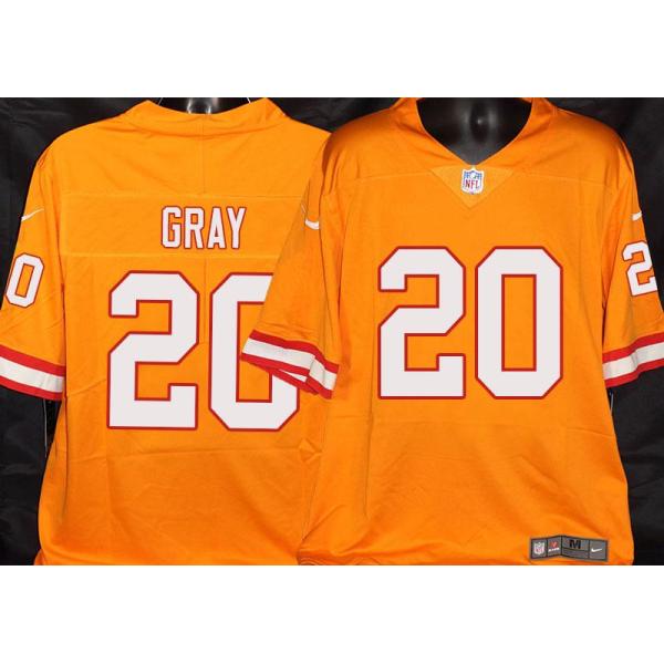 Buccaneers #20 Jerry Gray Orange Football Jersey Stitched