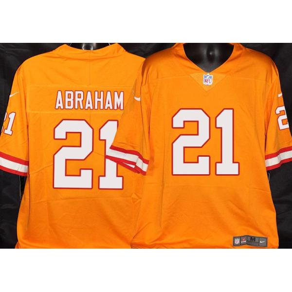 Buccaneers #21 Donnie Abraham Orange Football Jersey Stitched