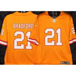 Buccaneers #21 Allen Bradford Orange Football Jersey Stitched