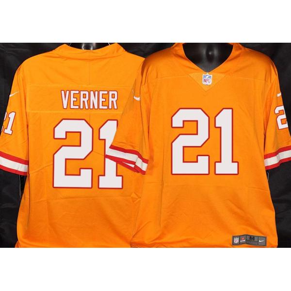 Buccaneers #21 Alterraun Verner Orange Football Jersey Stitched