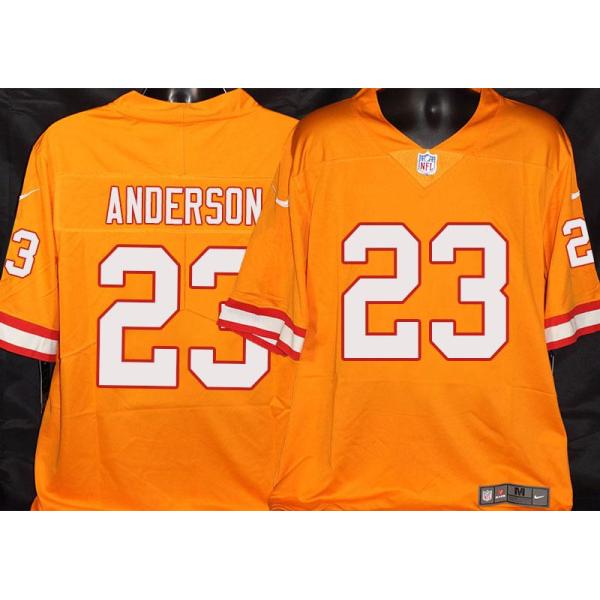 Buccaneers #23 Don Anderson Orange Football Jersey Stitched