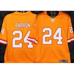 Buccaneers #24 Mark Barron Orange Football Jersey Stitched