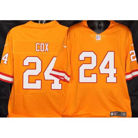 Buccaneers #24 Torrie Cox Orange Football Jersey Stitched