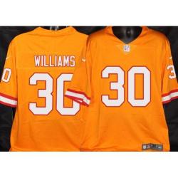 Buccaneers #30 D.J. Williams Orange Football Jersey Stitched