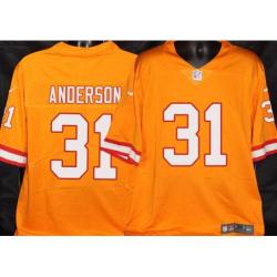 Buccaneers #31 Jerry Anderson Orange Football Jersey Stitched