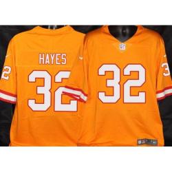 Buccaneers #32 Josh Hayes Orange Football Jersey Stitched