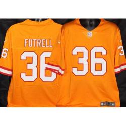 Buccaneers #36 Bobby Futrell Orange Football Jersey Stitched